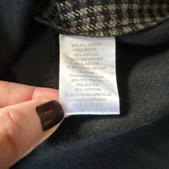 River Island Houndstooth Mini Skirt Sz 10 EUC - Picture 15 of 16